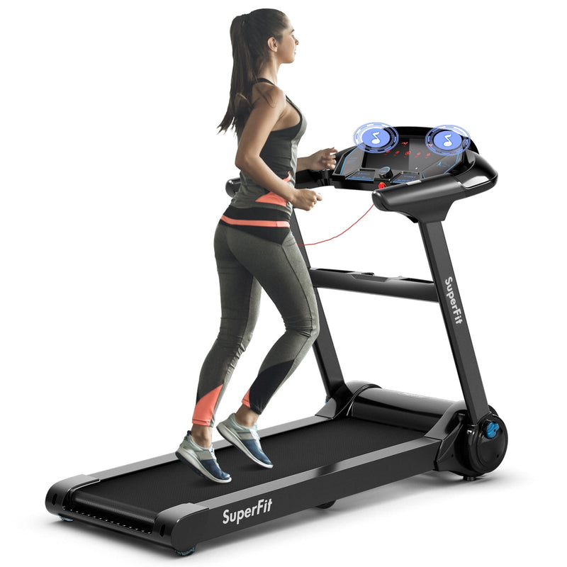 2.25HP Folding Treadmill Running Jogging Machine with LED Touch Display