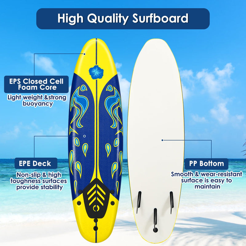 6 Feet Surf Foamie Boards Surfing Beach Surfboard