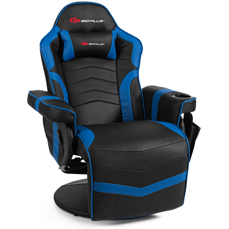 Ergonomic High Back Massage Gaming Chair with Pillow