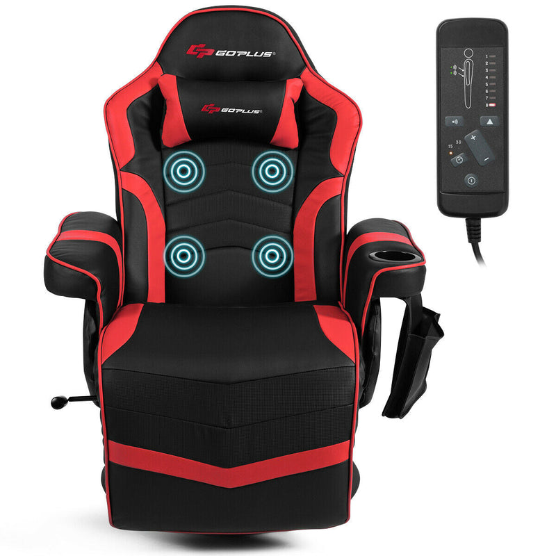 Ergonomic High Back Massage Gaming Chair with Pillow