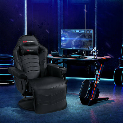 Ergonomic High Back Massage Gaming Chair with Pillow