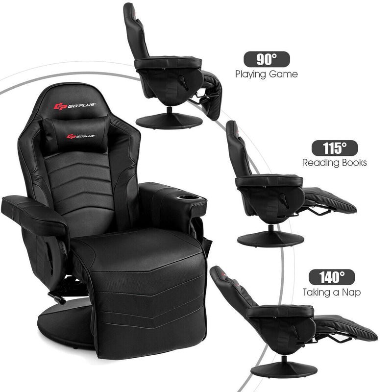 Ergonomic High Back Massage Gaming Chair with Pillow